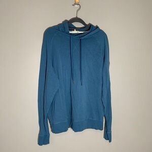 Tasc Mens Blue Cotton Blend Hoodie Sweatshirt Kiawah Island Club Embroidered